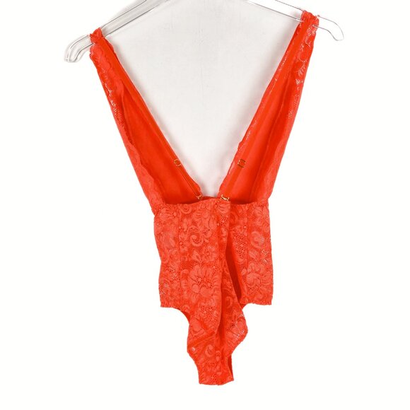 NWT We are HAH Comin' In HAHt Lace Bodysuit Burnt Orange Size XS NEW - Picture 10 of 14